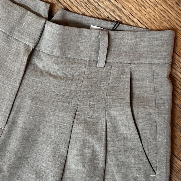 The Frankie Shop Gelso Pleated Trousers Taupe Melange NWT - Picture 10 of 11